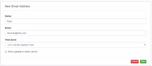 The form for adding a subscriber to the address book